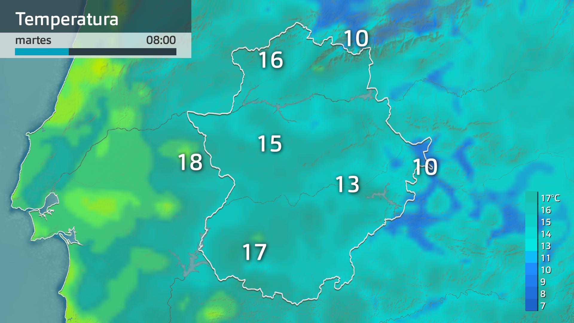 Temperatura mínima prevista 