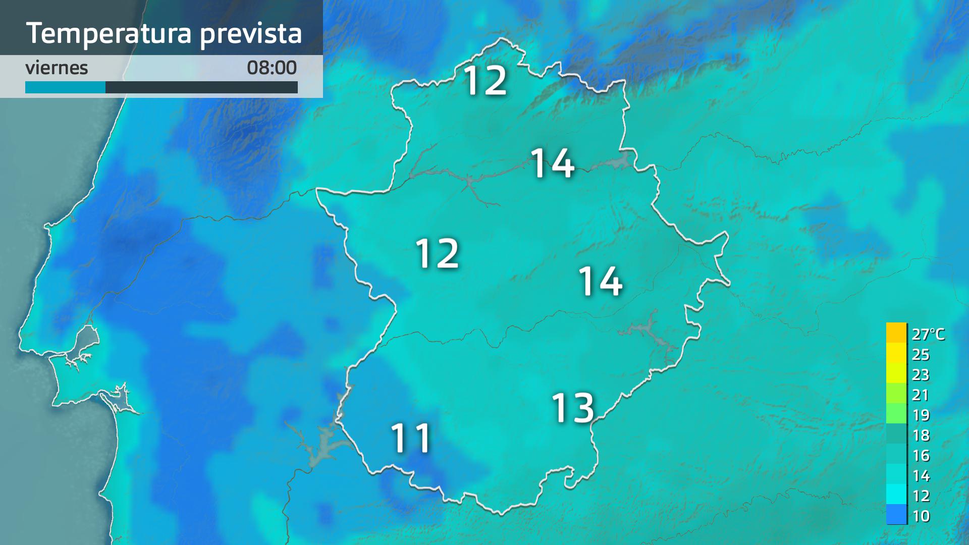 Temperatura mínima prevista