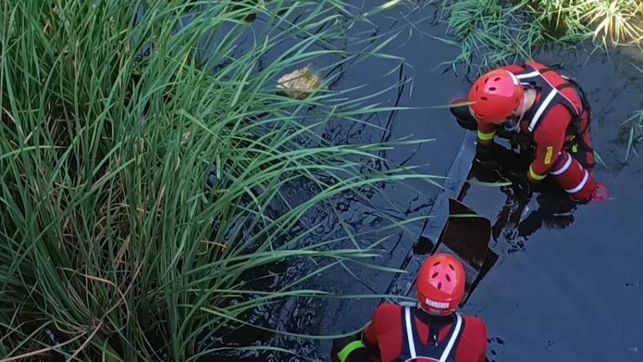 Caja fuerte en el río Guadiana en Badajoz