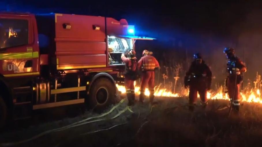 Incendio foestal en Castilla-La Mancha