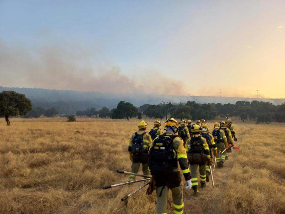 El INFOEX desactiva el nivel 1 en el incendio de Talarrubias