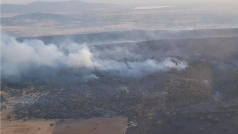 El Plan Infoex da por estabilizado un incendio en Talarrubias que ha afectado a 800 hectáreas
