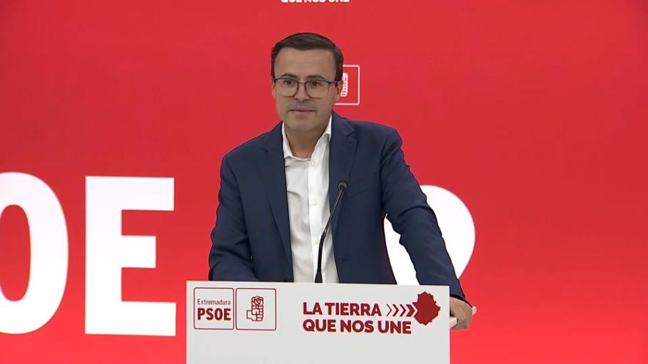 Miguel Ángel Gallardo, secretario general del PSOE en Extremadura