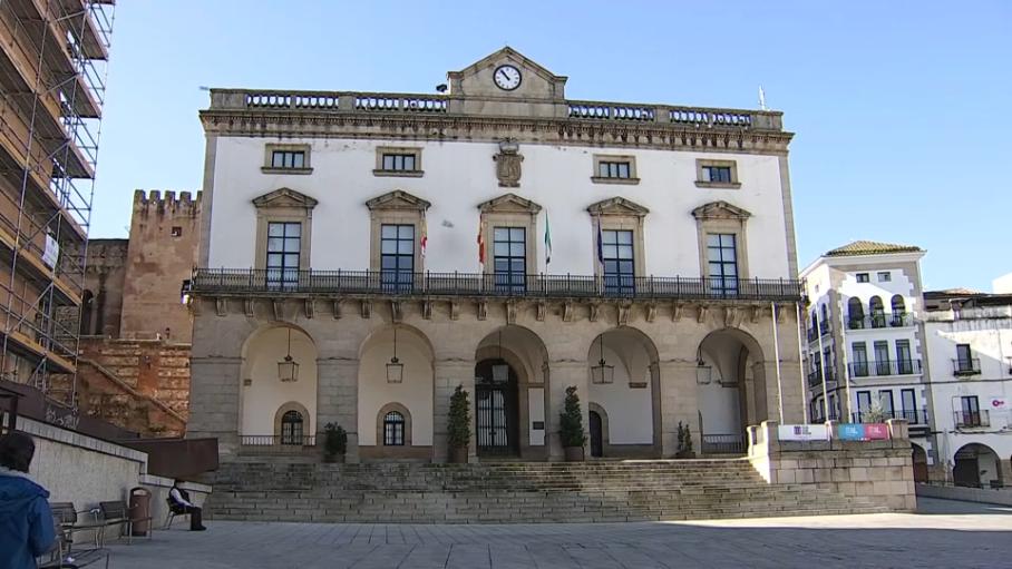 Fachada del Ayuntamiento de Cáceres