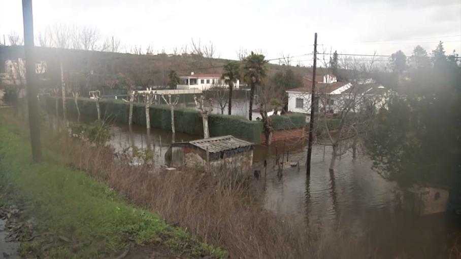 'La Isleta' de Coria durante los últimos temporales
