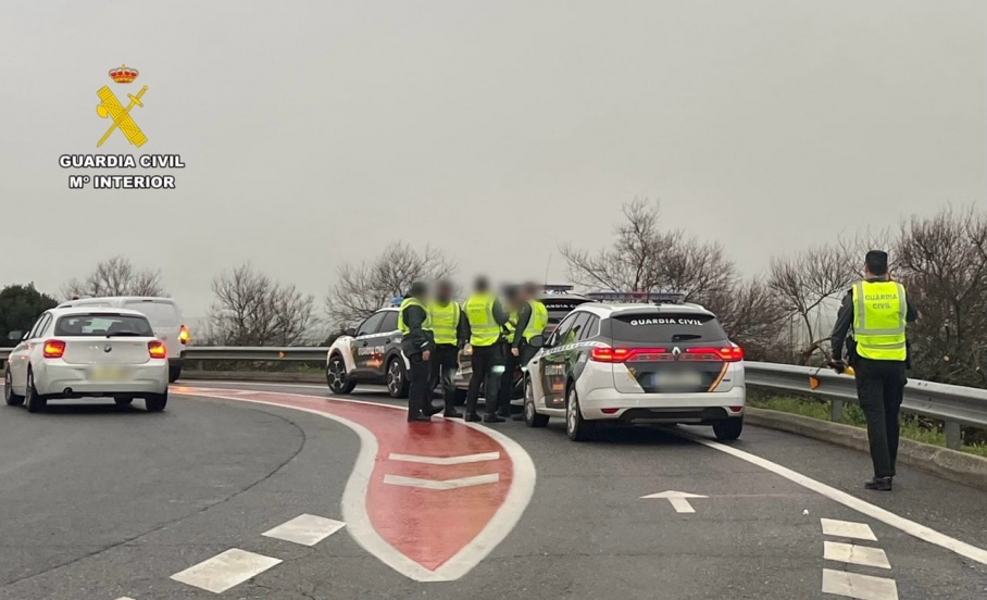 Conductor detenido en Valverde del Fresno