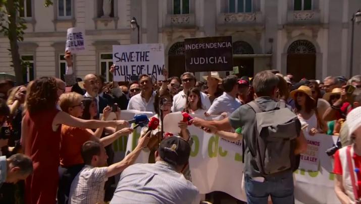 Protesta de jueces y fiscales