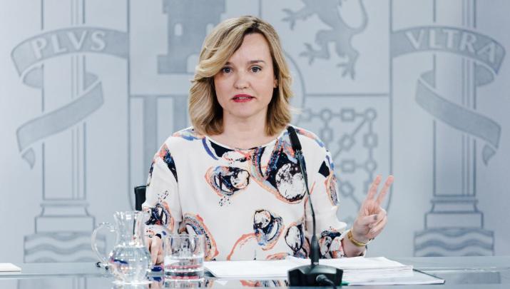 La ministra Portavoz, Pilar Alegría, durante una rueda de prensa posterior a la reunión del Consejo de Ministro