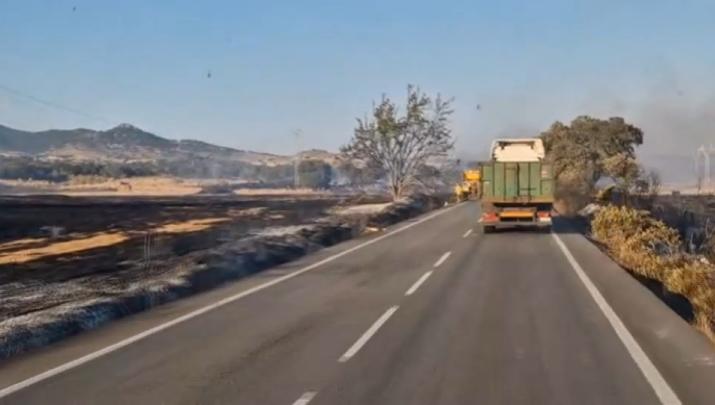 Estabilizado el incendio en Brovales