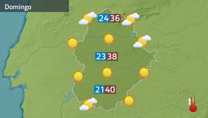 Mapa de previsión del domingo 6 de julio