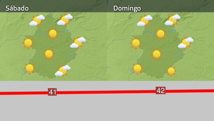 Mapa de previsión del 2 y 3 de agosto
