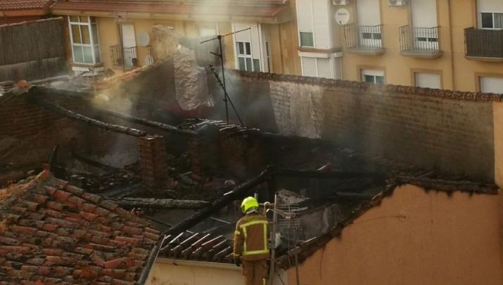 Incendio en una vivienda de Plasencia