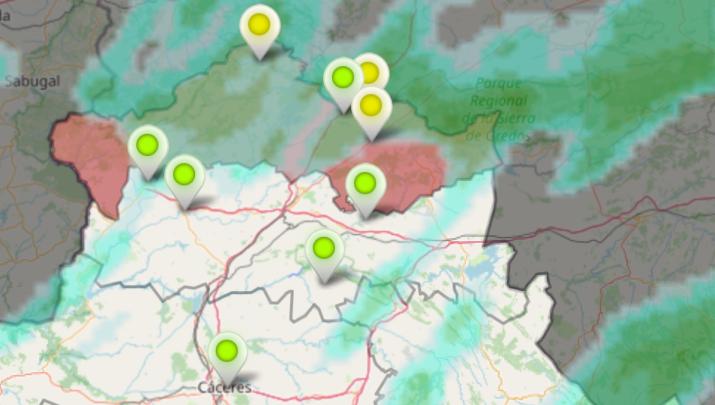 Información del caudal de ríos del sistema SPIDA