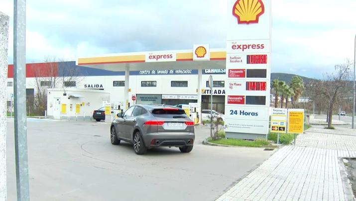 Gasolinera extremeña en diciembre de 2025