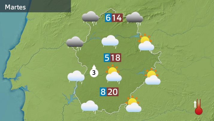 Mapa de previsión del 9 de diciembre