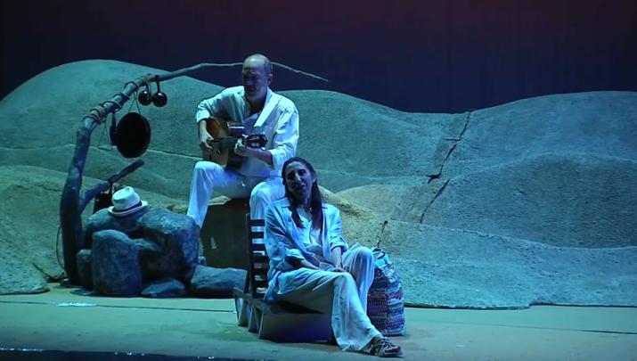 Paz Padilla durante la representación de El Humor de mi Vida