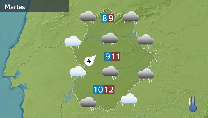 Mapa de previsión del 27 de enero