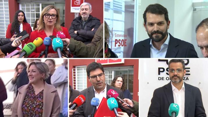 Precandidatos para liderar el PSOE de Extremadura