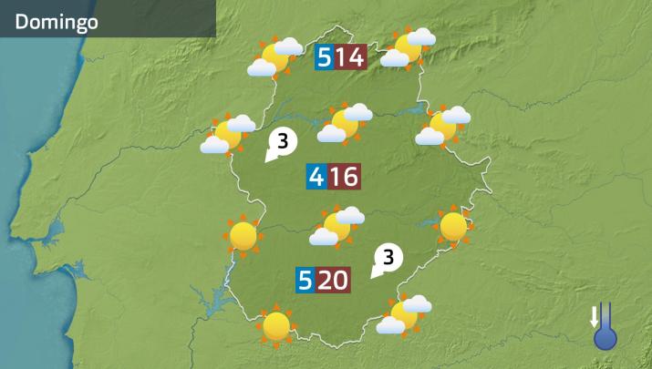 Mapa de previsión del domingo 29 de marzo