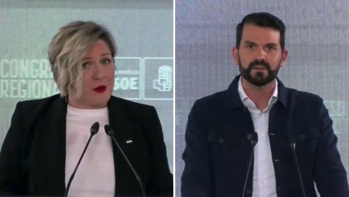 Soraya Vega y Álvaro Sánchez Cotrina durante el debate