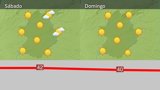 Mapa de previsión del sábado 10 y domingo 11 de agosto