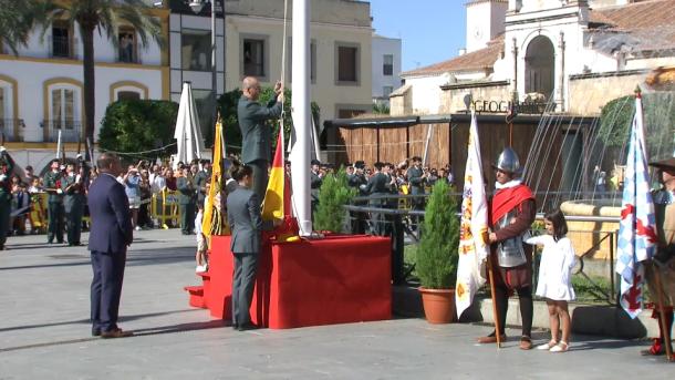 Izado de Bandera en Mérida