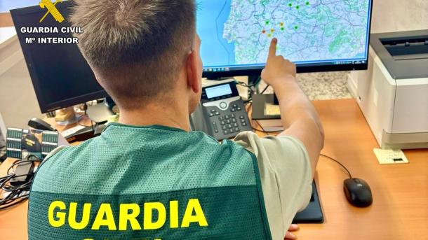 La Guardia civil desarticula una banda criminal implicada en 16 robos en viviendas de Extremadura