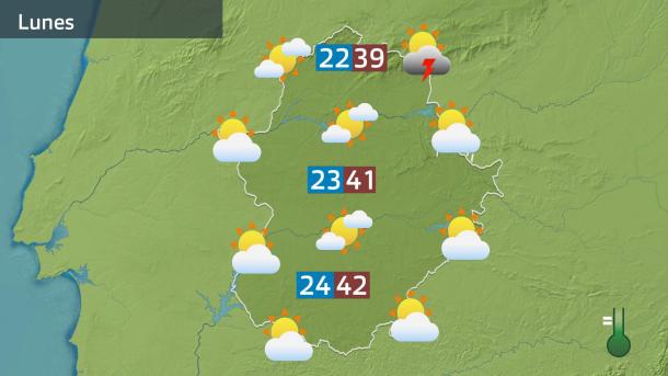 Mapa de previsión del lunes 30 de junio