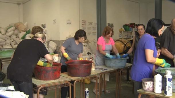 Preparativos del Corpus Christi en San Vicente de Alcántara