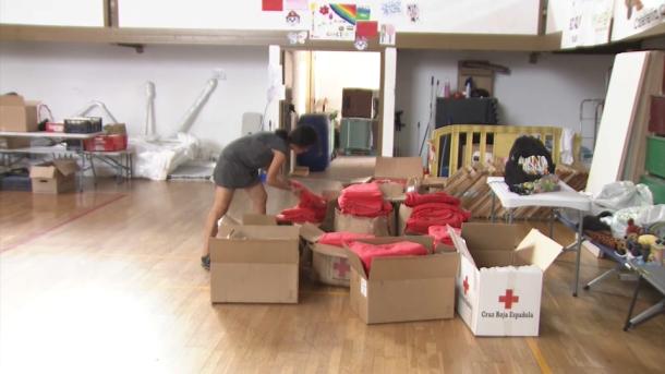 La Bombonera de Plasencia se vacía tras días de acogida a evacuados por el incendio de Jarilla