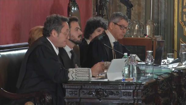 Álvaro García Ortiz durante la celebración del juicio
