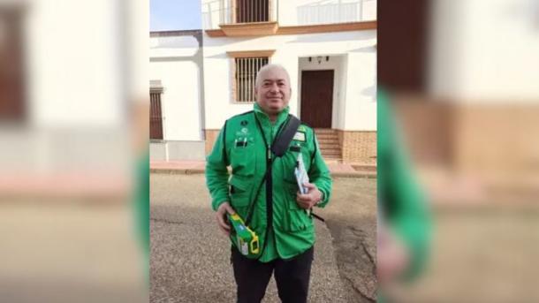 Óscar Cordón Pachón, vendedor de la ONCE