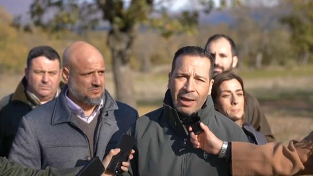 Óscar Fernández, de Vox Extremadura y Rodrigo Alonso, portavoz nacional de Vox