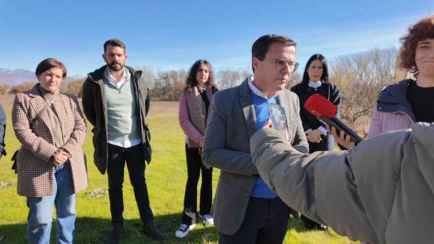 Miguel Ángel Gallardo, secretario general del PSOE en Extremadura, visita el Centro de Innovación La Vera Campo Arañuelo Innovation Hub