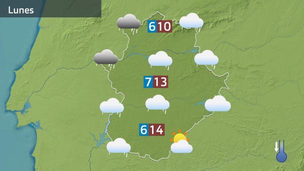 Mapa de previsión del lunes 15 de diciembre
