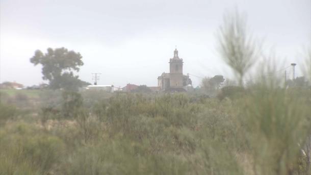 Terrenos en los que se instalará la futuro planta fotovoltaica de Coria y Guijo de Coria