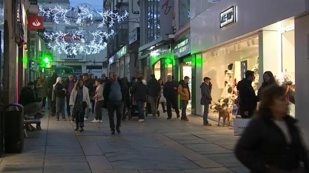Calle Santa Eulalia en Mérida - Imagen de archivo