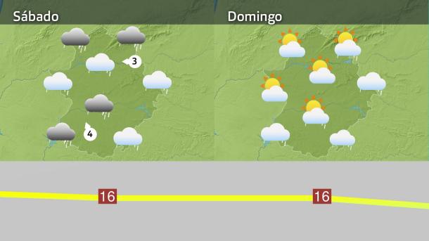 Mapa de previsión del 3 y 4 de enero