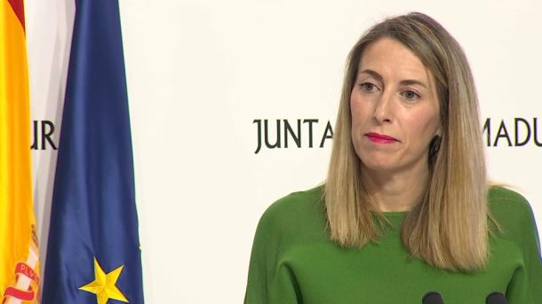 María Guardiola, presidenta de la Junta de Extremadura en funciones