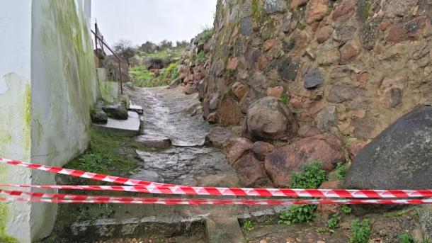 Incidentes en Extremadura tras las borrascas ocurridas durante febrero de 2026