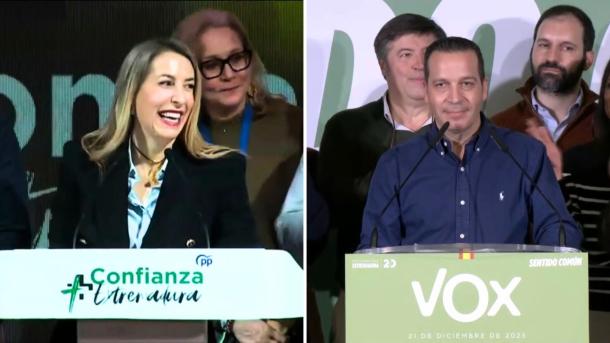 María Guardiola y Óscar Fernández Calle en imagen de archivo