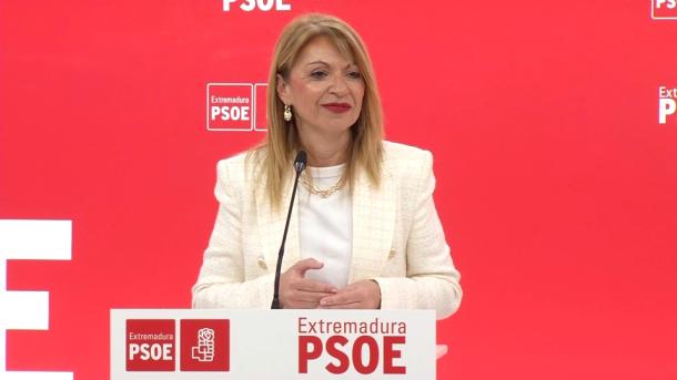 Piedad Álvarez, portavoz del PSOE de Extremadura