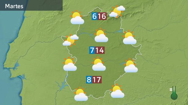 Mapa de previsión del 17 de febrero