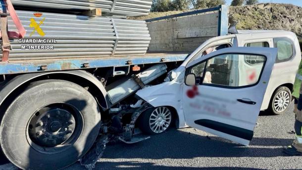 Estado en el que ha quedado el vehículo tras sufrir el accidente