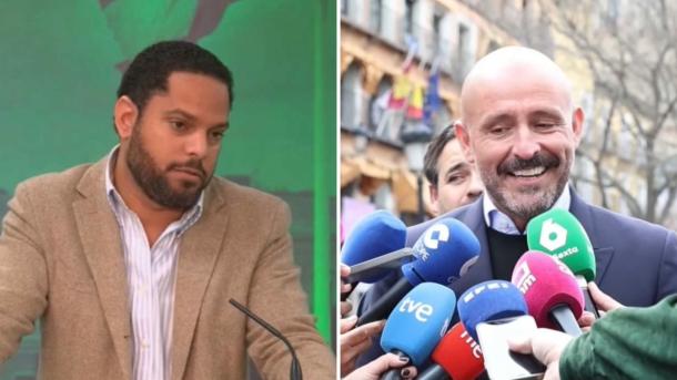 Ignacio Garriga, secretario general de Vox y Jaime de los Santos, diputado del Partido Popular