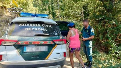 Rescate de una senderista en Hervás