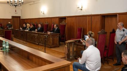 Eugenio Delgado durante su juicio en la Audiencia Provincial de Badajoz, a 17 de mayo de 2024