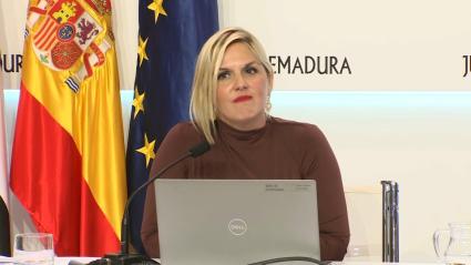 Elena Manzano, consejera de Hacienda de la Junta de Extremadura