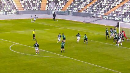 Gol olímpico de Jorge Barba para el Badajoz