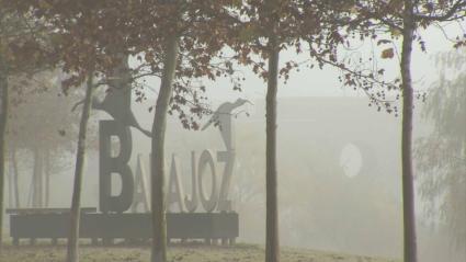 Mañana de niebla en Badajoz